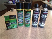 Wasp & hornet spray 4 full cans + 10pk of fly