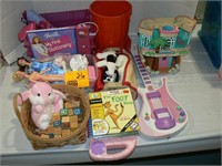 TOY GROUP WITH MUSICAL GUITAR, LEAPSTER AND