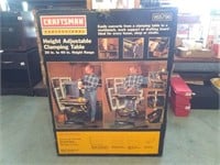 Craftsman adjustable clamping table