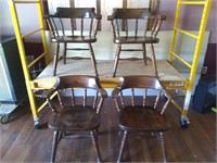4 matching chairs - Solid