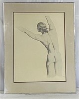 D.W. Flynn '79 Male Partial Nude Print