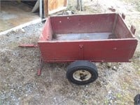 Lawn tractor dump cart - 40x26" , wooden sides