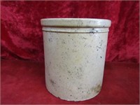 1 gallon stoneware crock. Macomb Pottery.