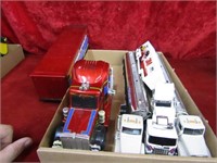 Toy semi trucks.
