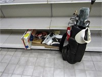Large Lot of Misc. Household/golf clubs.