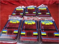 (6)Double New Lucite card protectors.