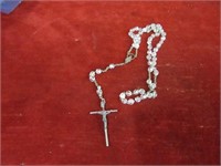 Crystal bead rosary.