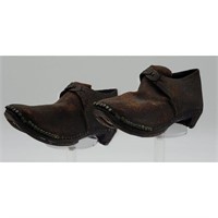 18th Century Pair Of Colonial Shoes " A CHILDS SH