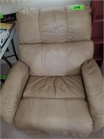 TAN LEATHER LIKE RECLINER
