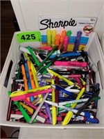 LOT SHARPIE MARKERS- AND RELATED PENS