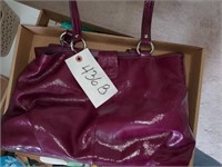 PURPLE COACH SHOULDER BAG AS SEEN