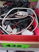CONTAINER OF MISC. WIRES & CHARGERS