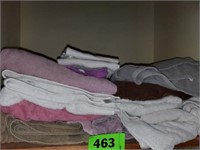 CONTENTS OF TOP SHELF- TOWELS & RELATED