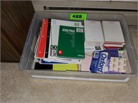 CONTAINER OF NOTEPADS- NOTEBOOKS RELATED