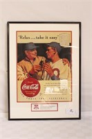 Coca Cola Commemorative Sign