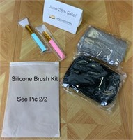 Silicone Face Mask Brushes/Head Bands (2nd photo)