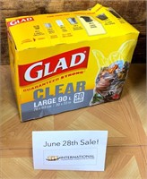 Box of 30 Large Clear Garbage Bags