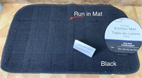 18" x 30" Anti-Skid Kitchen Mat (Black)