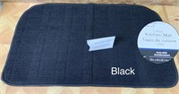 18" x 30" Anti-Skid Kitchen Mat (Black)