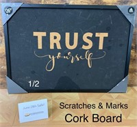 "Trust Yourself" Cork Board (see 2nd photo)