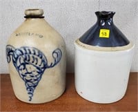 Lot of 2 Stoneware Jugs