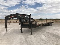 2008 Texas Pride 45FT Gooseneck Flatbed Trailer