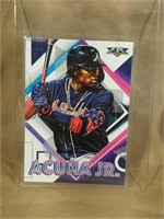 2020 Topps Fire Ronald Acuna Jr. Baseball Card