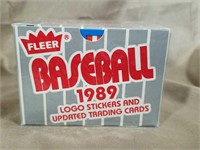 Sealed 1989 Fleer Updated Baseball Card Box
