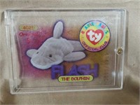 Beanie Babies #'d Flash The Dolphin Collector Card