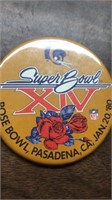 Super Bowl XIV Pasadena Jan. 20, 1980 Pin Back