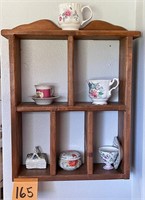 Pine Cubby Hole Wall Display