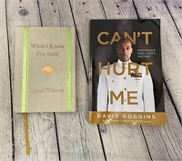 "What I Know For Sure" / "Can't Hurt Me" Books