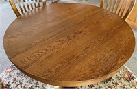 Mission Round Oak Dining Table
