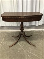 ANTIQUE MAHOGANY GAMING TABLE