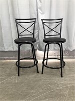 2 SWIVEL ISLAND CHAIRS