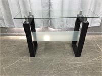 2 TIER GLASS ENTRANCE TABLE / STAND