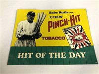 PINCH HIT CHEWING TOBACCO TIN SIGN