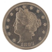 1897 Choice BU Proof Liberty V Nickel *Rare