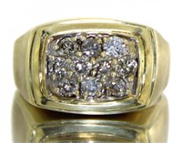 10kt Gold Gent's 1.00 ct Diamond Ring