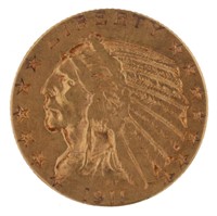 1911 Indian Head $5.00 Gold Piece