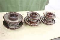 (3) Vintage Power Line Insulators