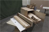 (3) Containers of Balsa Wood w/Model Airplane