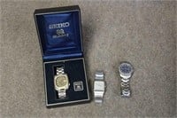 (3) Wrist Watches- Seiko & Meister-Anker