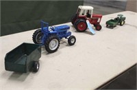 IH "1586" Toy Tractor, John Deere Tractor & Wagon,