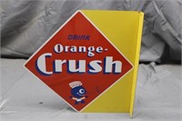 Drink Orange Crush "Crushy" Tin Double Sided