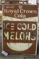Royal Crown Cola Ice Cold Melons Steel Sign