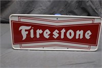 Firestone Tires Single Sided Tin Rack Sign