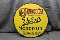 O'Neil's Velvet Motor Oil Milwaukee Sign