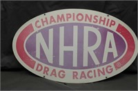 NHRA Championship Drag Racing Tin Sign