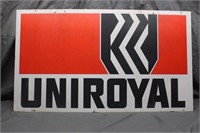 Uniroyal Tires 2-Sided Heavy Steel Sign